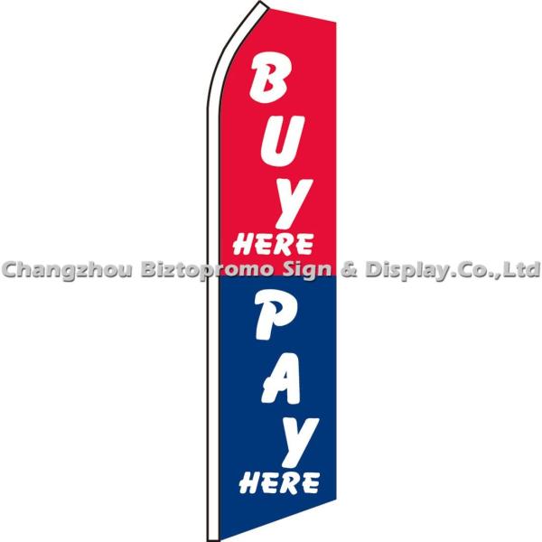 Double Side Screen or Digital Printed Beach Flag Banner For Outdoor Event