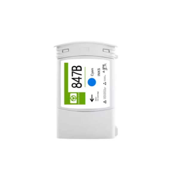 Betcolor 847B Compatible Dye for Cartridge Remanufactured 400ml Disposable Chip Full for for HP DesignJet T1600/T2600/T1700