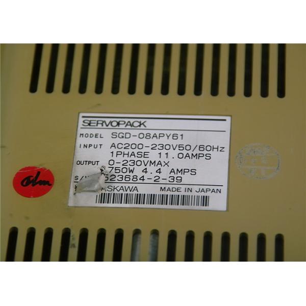 Electric Industrial 750W YASKAWA SERVOPACK  Input 200-230V  DRIVER MOTOR SGD-08APY61