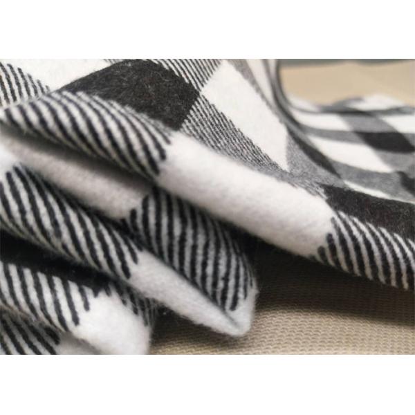 100% Cotton Flannel Cloth Yarn Dyed Twill Plaid Brushed Shirts Woven Fabric