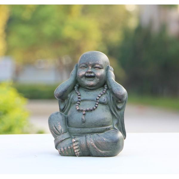 Fiber And Resin Lucky Laughing Indoor Buddha   for Indoor Outdoor Winter Decorations