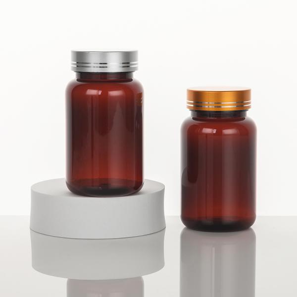 Highly Customized Luxury Black Frost Pill Bottle Capsule Bottle Green Plastic Vitamin Medicine Bottle Personal Care Packaging With Screw Cap