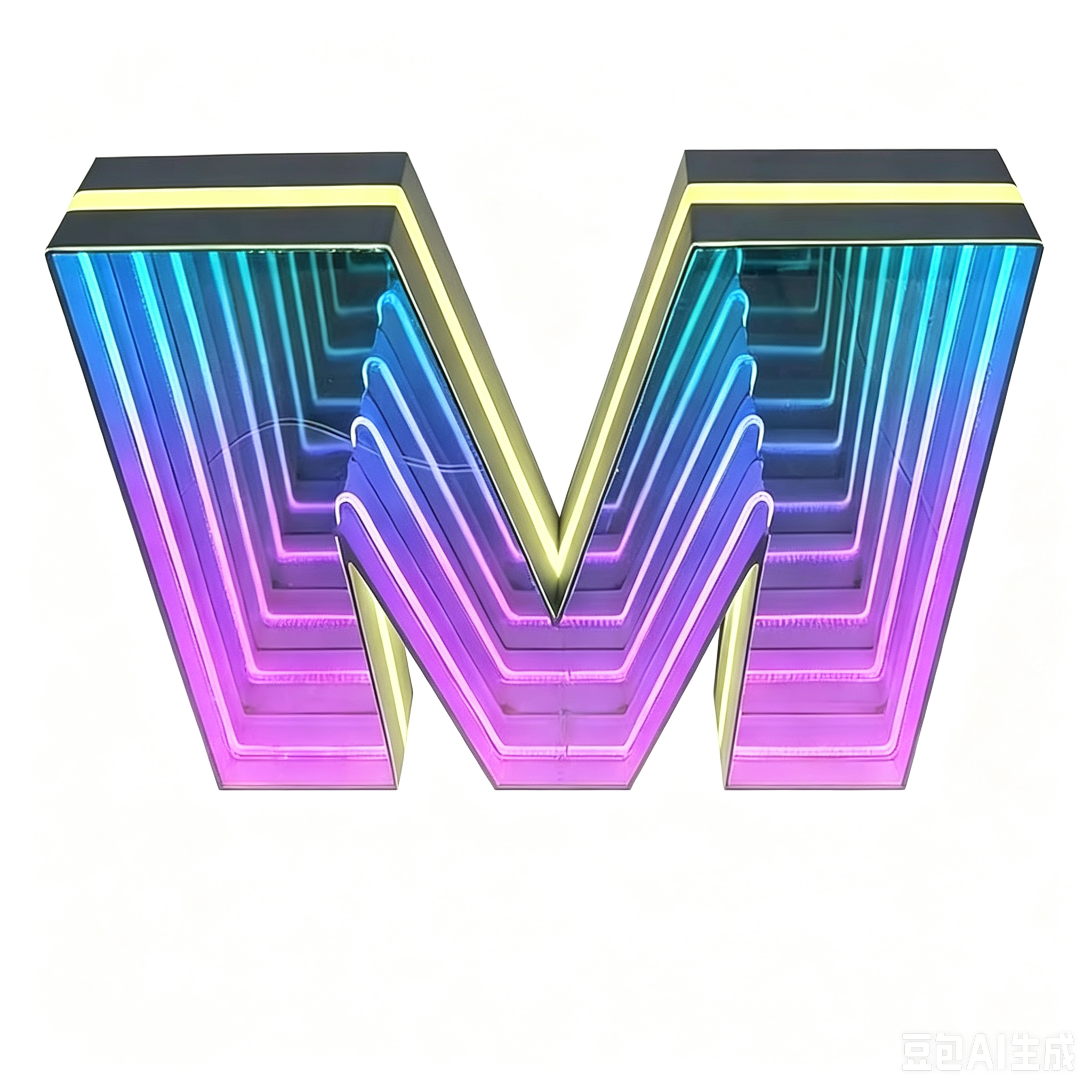 Customization LED Infinity Mirror Alphabet Infinity Wall Light For Storefront Cafe Salon