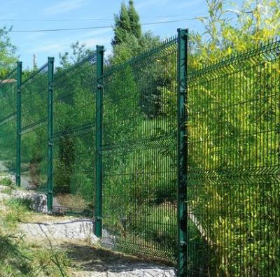 cerca Curvy Welded Wire Mesh Fence do jardim 3D