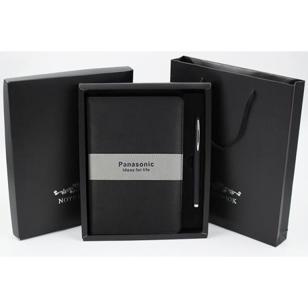 Подарочный комплект твердое покрытие кожи A5 обтянутый дневник писания толстый классический рулевой блокнот с ручкой