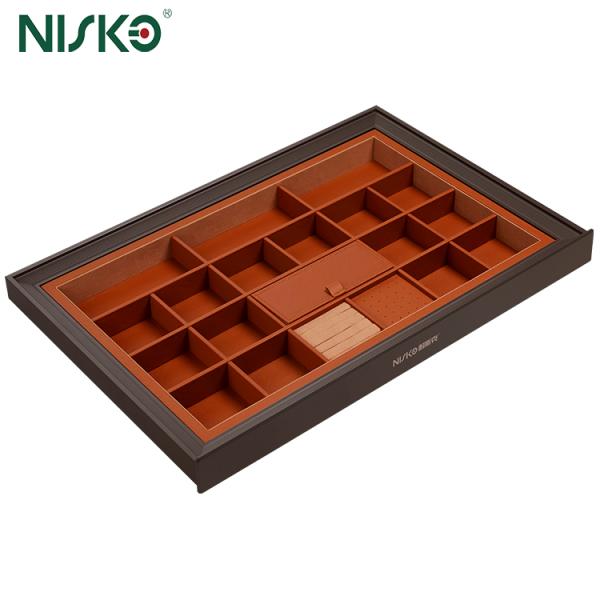 Hidden Pull-Out Jewelry Tray Wardrobe Ring and Necklace Storage Drawer