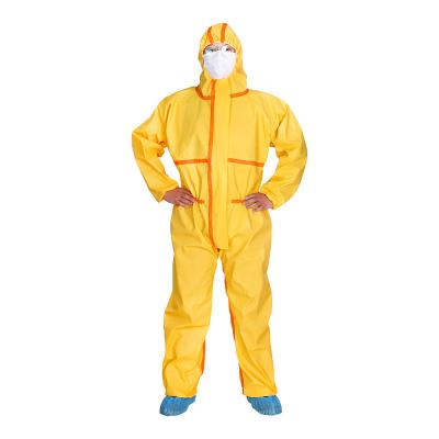 Combinaisons jetables de type 3 à usage unique Combinaison imperméable de protection contre les produits chimiques EPI