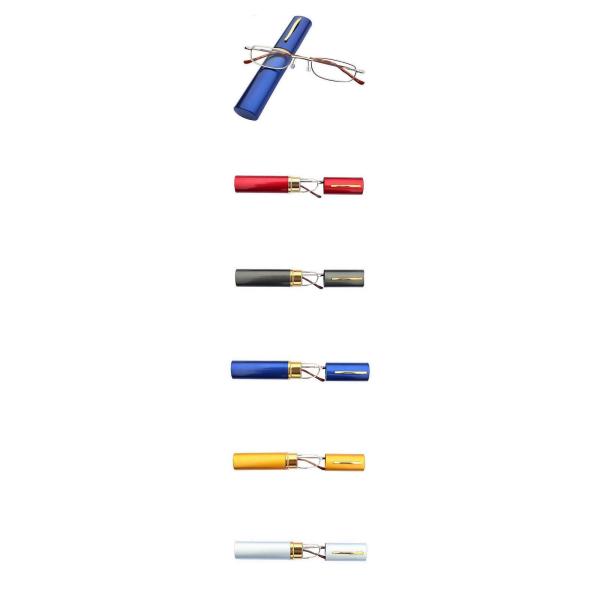 Unisex Super Light Metal frame Reading Glasses With Aluminum alloy tube Box