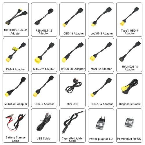 WIFI/ Bluetooth Original Launch X431 Scanner Support Heavy Duty Trucks