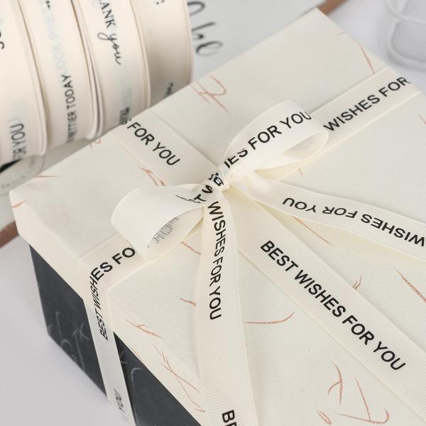 Белая ленточка с крупным зерном 20 мм Печатная хлопчатобумажная ленточка OEM Экологически чистые