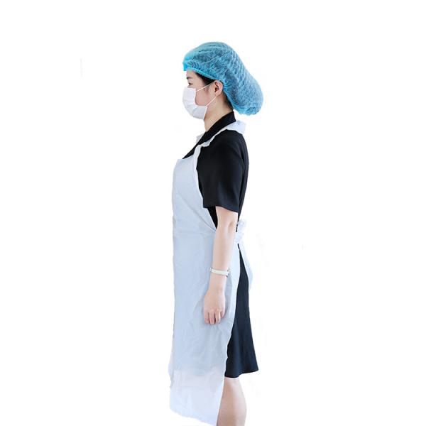 Disposable PE 70x110CM Blue/White Protect Safety Plastic Apron Roll Waterproof Dental Apron Without Sleeve