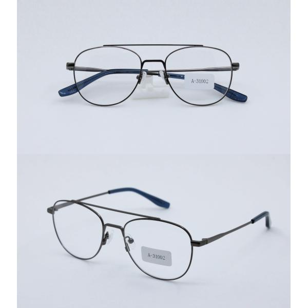 Fashion Designer Metal Optical Glasses Frame Anti Blue Light Computer Glasses Eye Protection for Men