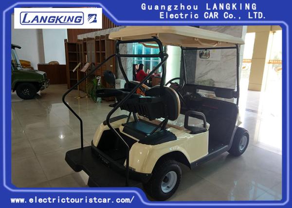 Carrinho de golfe bege da pessoa da economia de energia 2 da cor para o lugar/estádio do lazer