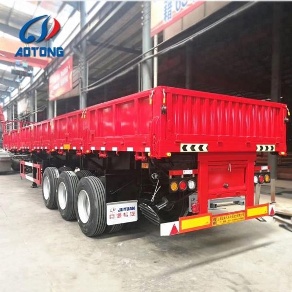 Sturdy AOTONG Cargo Board Semi Trailer with Side Tailgate and Durable Mechanical Parts