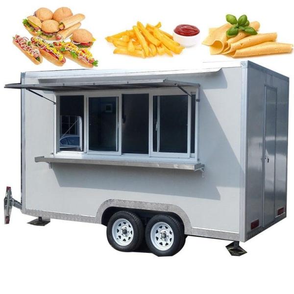 Customized Water System Mobile Food Truck Kitchen Van Concession Trailer for Tacos Coffee Cart Restaurant