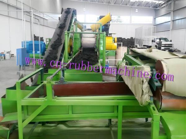 Customized Waste Tire Recycling Machine / Rubber Granules Production Line