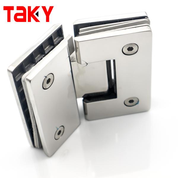 Shower Door 135 Degree Square Glass Screen Hinge Self Closing Hinge