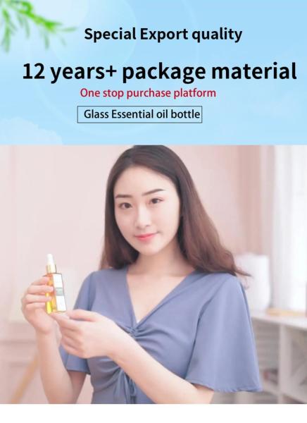 1oz Essential Oil Glass Dropper Bottle Hot Stamping Bulk Tincture Bottles