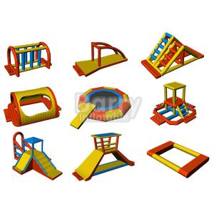 Полоса препятствий воды Вибит изготовленного на заказ парка Аква леса большая раздувная для озера