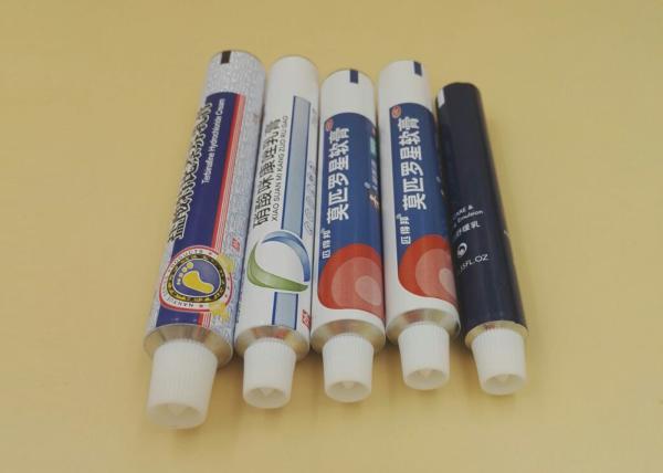 CFDA Certificate Aluminum Ointment Tubes , Pharmaceutical Empty Squeeze Tubes