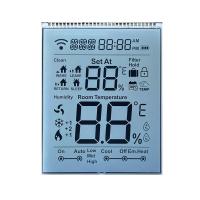 Painel LCD HTN transparente Painel de exibição LCD de segmento monocromático para termostato
