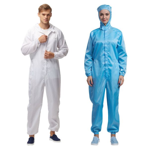 Waterproof Lint Free Antistatic Coverall Garment for Dust Proof Reusable ESD Cleanroom Uniform