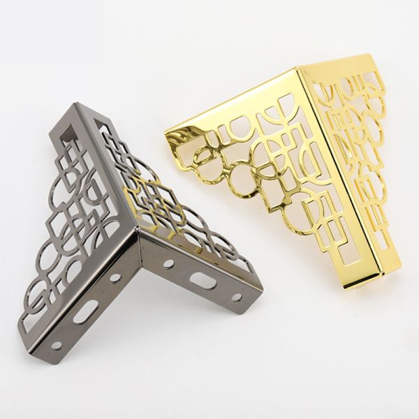 Luxury Metal Cabinet Feet Sofa Support Legs with Anti-Slip Pads Heavy-Duty Easy-Install Furniture Hardware Accessories