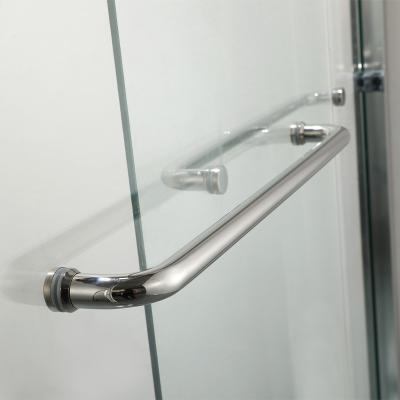 Zigzag double sliding door sliding partition glass door screen partition bathroom shower room bathroom