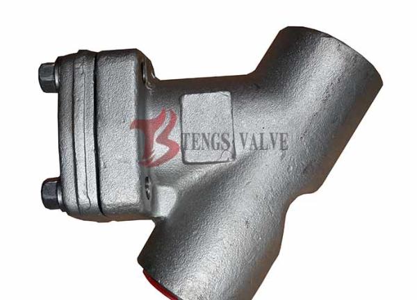 Forged Y Type Strainer Stainless Steel A182 F316L 800LB SS316 Screen Socket Weld / Threaded