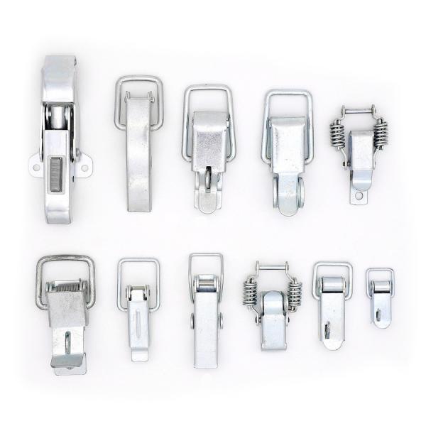 Zinc Plated Nickel Plated Iron Hasp Draw Latch With Padlock For Heavy Vehicles