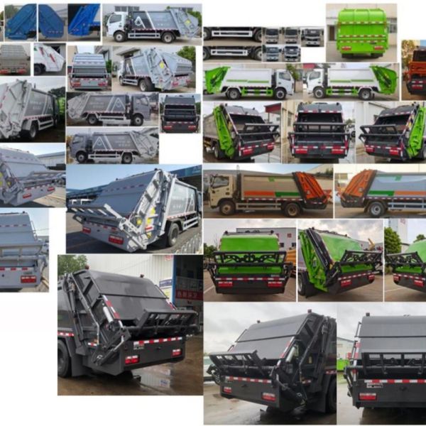 3 Axles Carbon Steel Q235B Garbage Compactor Truck with 14cbm Garbage Bin for Efficient Waste Management