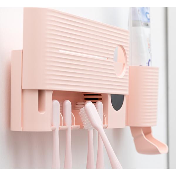 No Perforation DC5V 270nm UV Toothbrush Sterilizer Holder