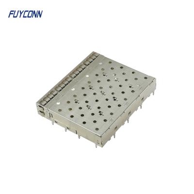 4 Port SFP+ Cage Press-Fit Termination 1x4 Without Light