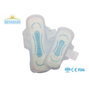 Serviette hygiénique avec voile supérieur doux et imperméable, technologie Pulp-Up, en coton, fabriquée en Chine