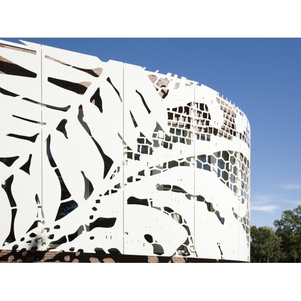 Custom Laser Cut Aluminum Panels Engraved Pattern Aluminum Building Panels