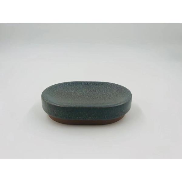 Керамические аксессуары для ванной комнаты Круглая форма Двухцветный черный насос для мыла Домашние товары