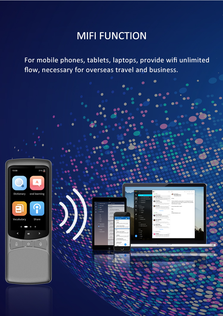 4G Sim Online Multi Language Translation Device MiFi Sharing Offline Translation 138 Languages
