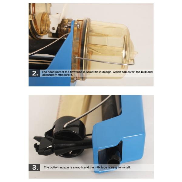 Goat milking milk flow meter, 5KG waikato milk meter, milk meters for milking parlor