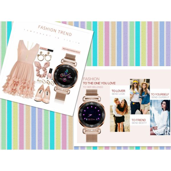 Female Heart Rate Monitor Waterproof Sport Smart Watch