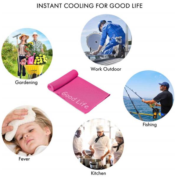 Soft Lightweight And Eco - friend Cooling Towel Instant Cool Towel for Sports Gym Yoga