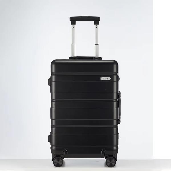 Outdoor Travel Trolley Suitcase Sets with Aluminum Trolley and 360 Degree Spinner Wheel