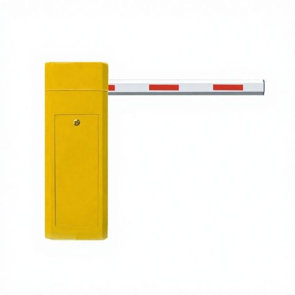 Automatic Traffic Barrier Gates , Yellow Security Boom Gate Barrier Customizable Arm Length