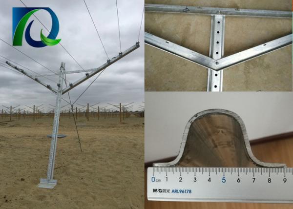 1.5M Arms Length V Shaped Open Gable Trellis System For Vineyard Recycled