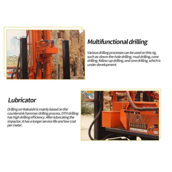 тип буровая установка Crawler 180m воздуха для водяной скважины