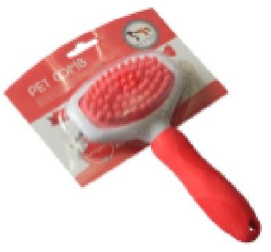 Pet Massage Brush Furbliss Dog & Cat Brush For Small Pets With Short Hair Non Metal Grooming Bathing  Brush