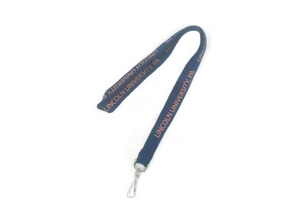 Polyester Plain Double Hook Lanyard With A Metal Clip And A Breakaway Clasp For Added Safety