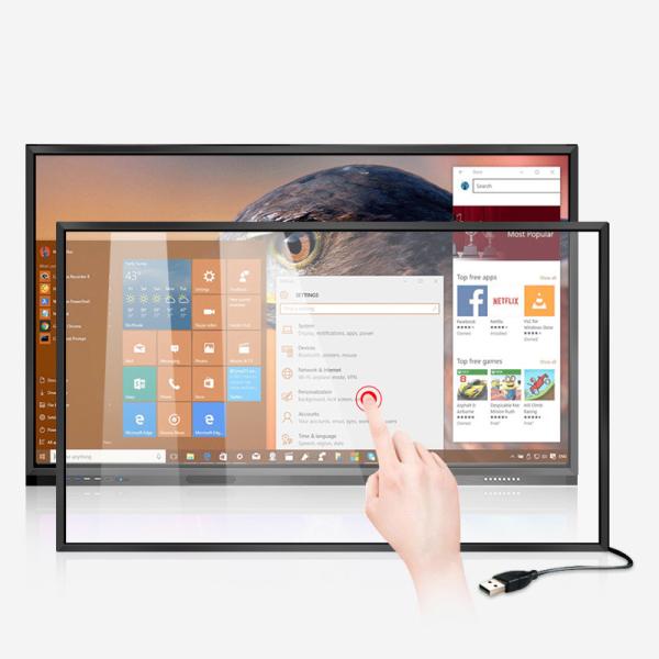 Infrared Touch Screen with 8ms Response Time, 90% Light Transmission, and 50M+ Durability