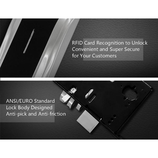 Замки гостиницы РФИД электронные, электронный дом запирают большую емкость данных