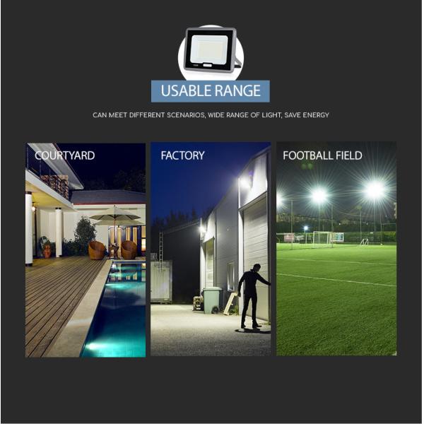 China Precio de fábrica de suministros Luz de inundación LED impermeable IP65 exterior 50w 100w 120 Watt con certificado