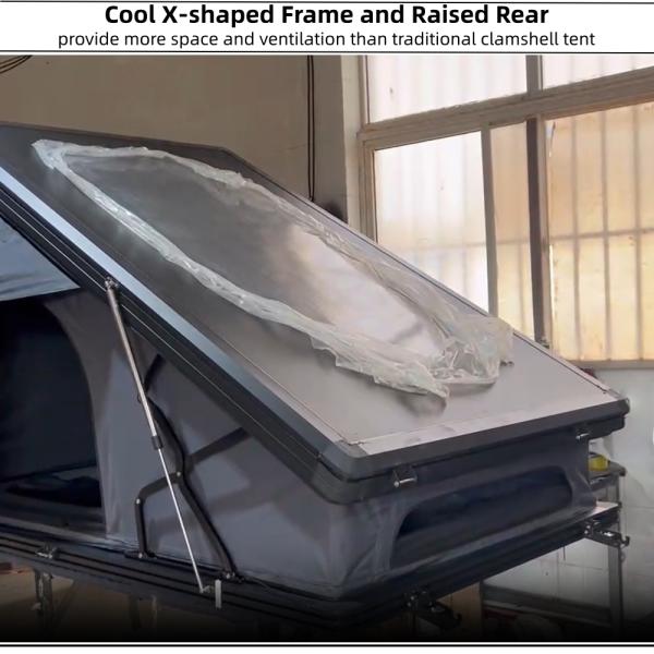 2-3 Person Aluminum Hardshell Roof Top Tent Waterproof >3000 mm for Four Season Adventures
